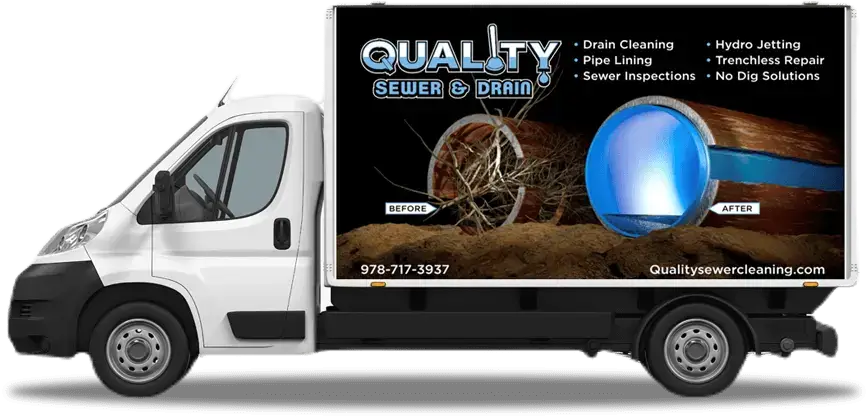 Quality Sewer & Drain, Inc service vehicle and equipment